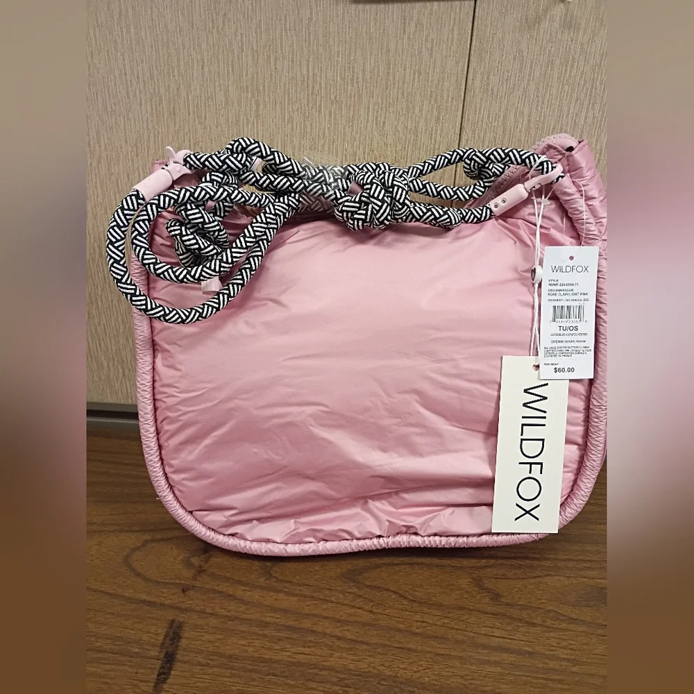 NWT Wildfox Puffer Pink Crossbody Purse Bag - Picture 6 of 10